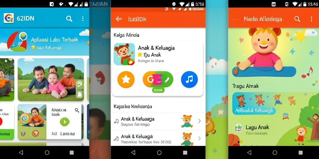 Antarmuka 62IDN yang ramah anak dan penuh warna.