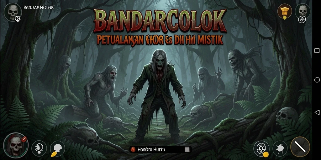 Tampilan antarmuka Horor Hutan yang menakutkan di BANDARCOLOK.