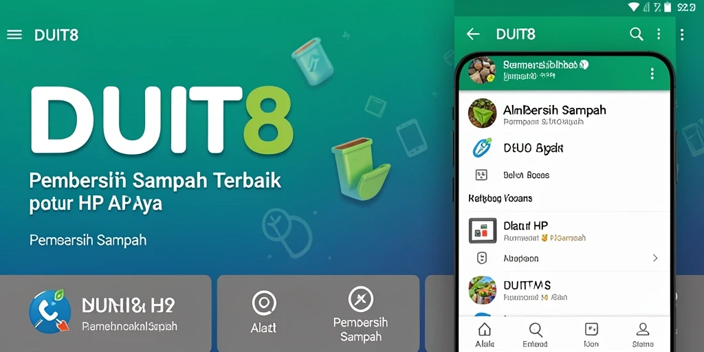 Antarmuka menarik DUIT8 untuk pembersihan sampah yang efisien.