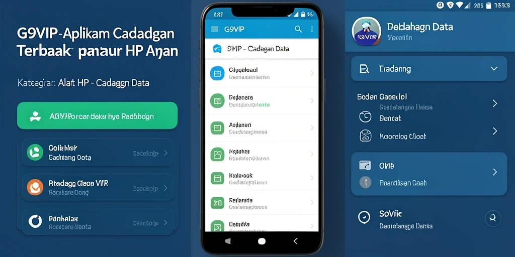 Tampilan antarmuka G9VIP yang sederhana dan fungsional.