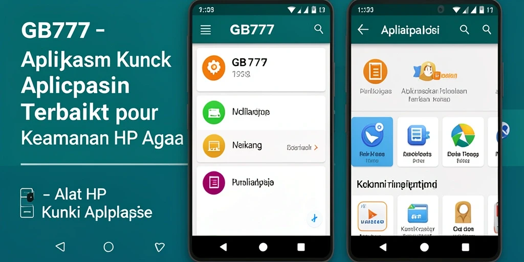 Antarmuka GB777 yang user-friendly dan aman untuk mengunci aplikasi.