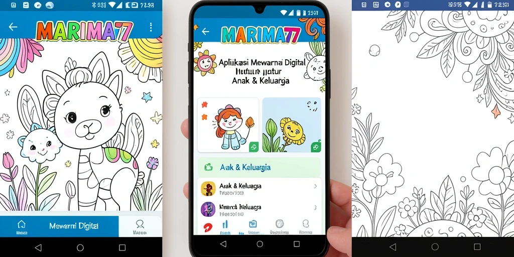 Tampilan antarmuka MARIMA77 yang interaktif dan menarik.