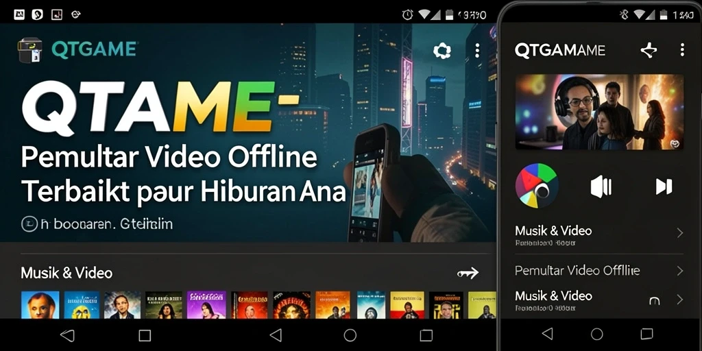 Tampilan antarmuka QTGAME yang bersih dan mudah digunakan.